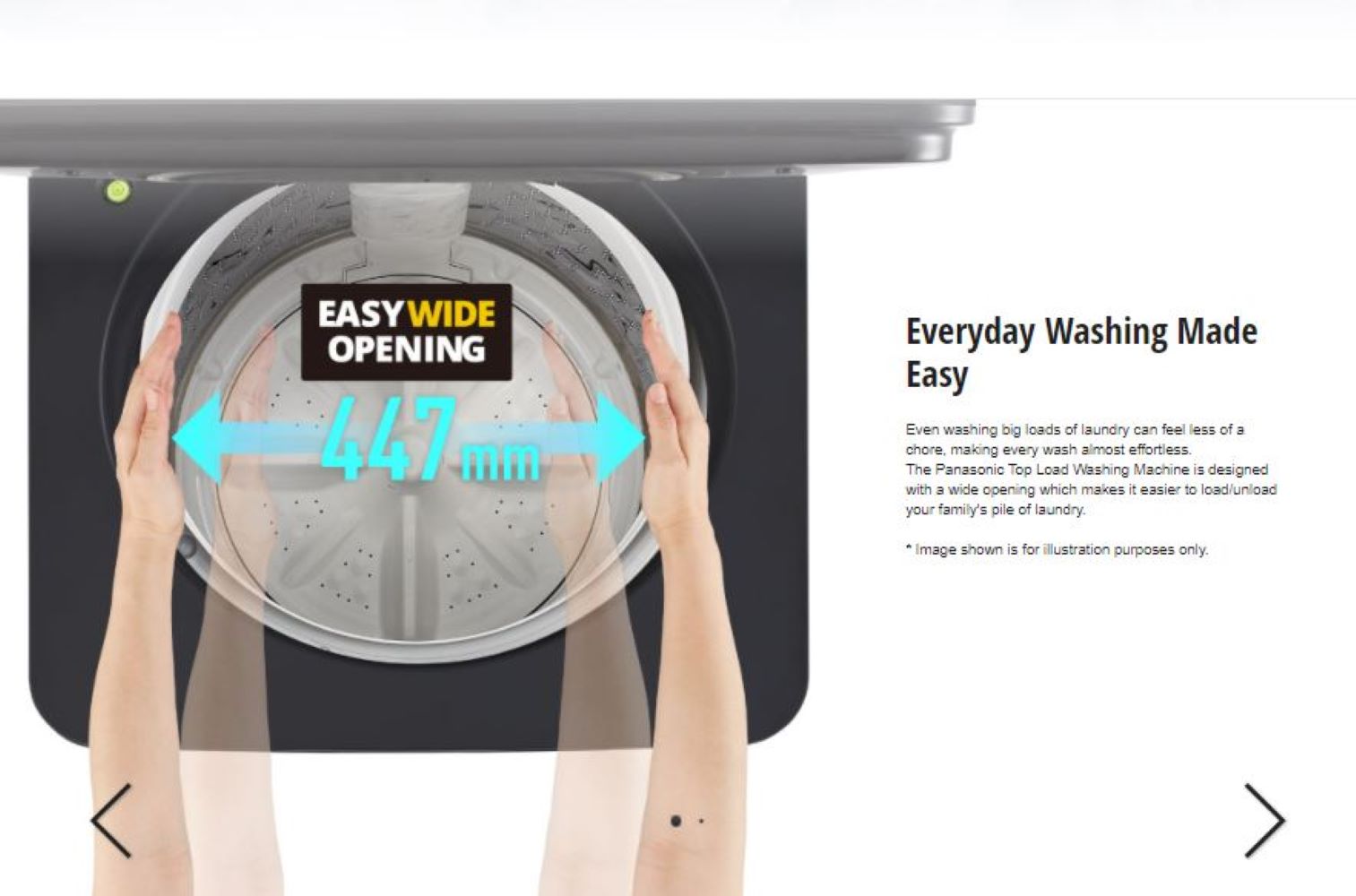 PANASONIC TOPLOAD WASHING MACHINE NA-FD11AR1BT 11.5KG BLACK