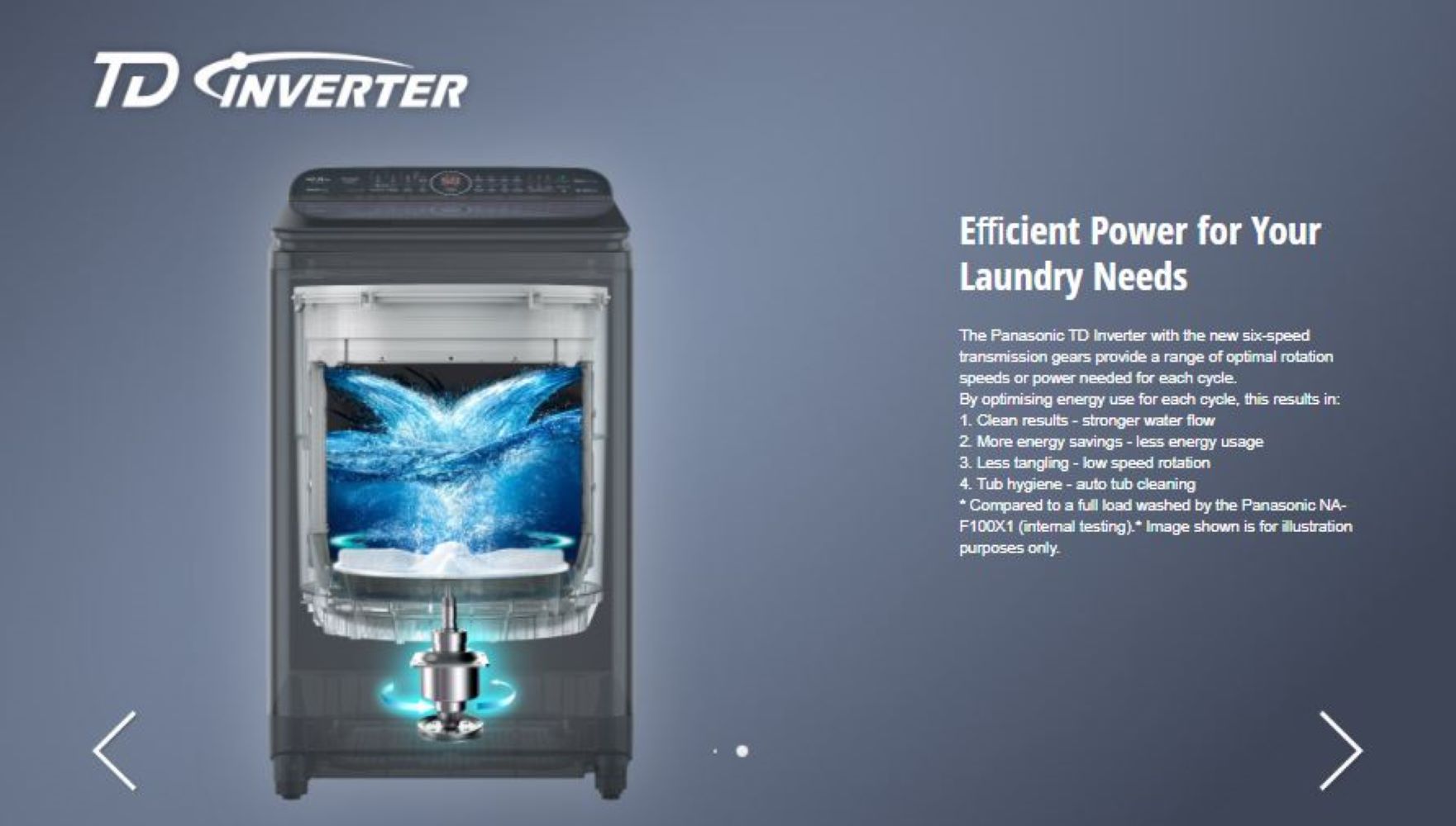 PANASONIC TOPLOAD WASHING MACHINE NA-FD13AR1BT 13.5KG BLACK