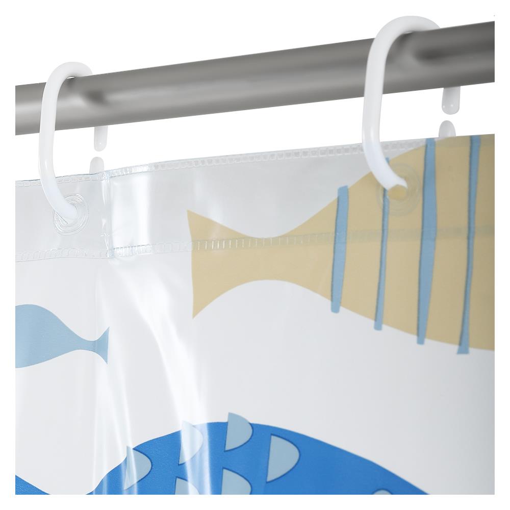 PVC SHOWER CURTAIN WSP SCP-2/B5127 180X180CM.