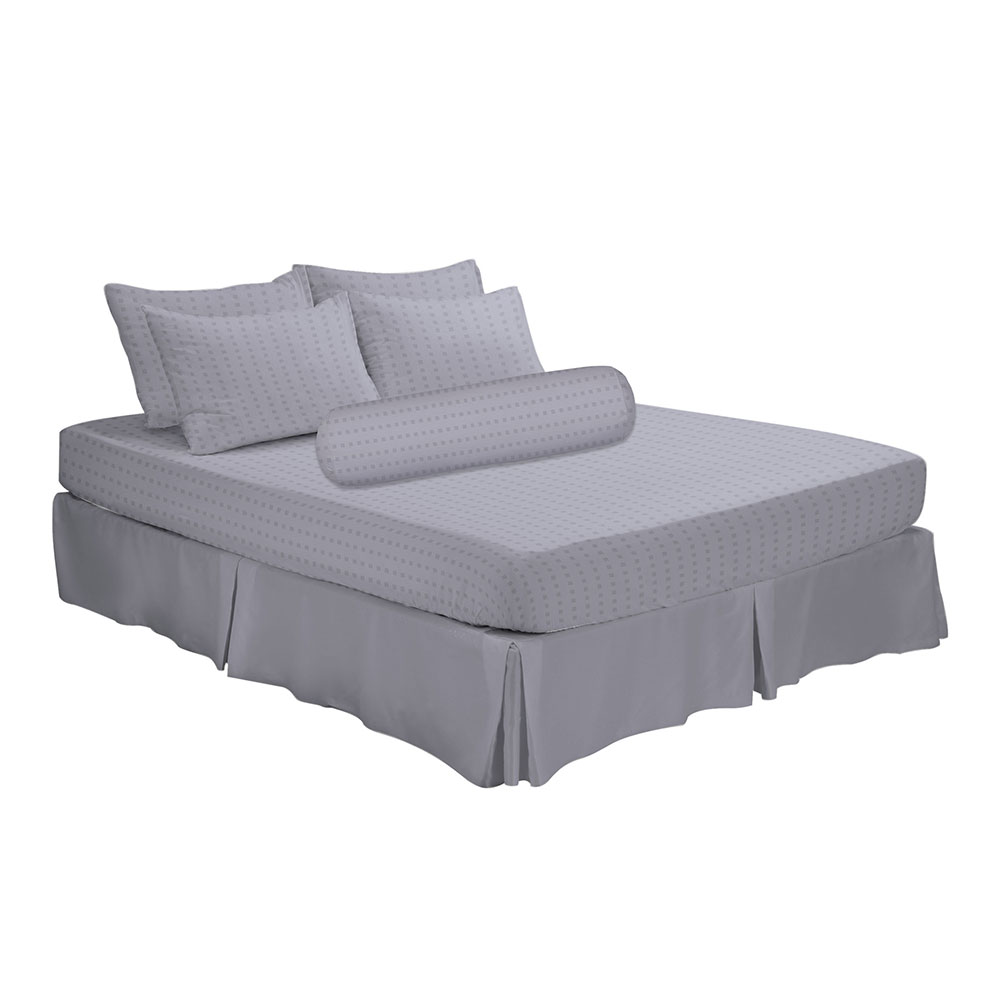 HOMEPRO HLS BEDSHEET SET 4PCS EMBOSS3 MICROFIBER 85GSM 620TC QUEEN LILAC