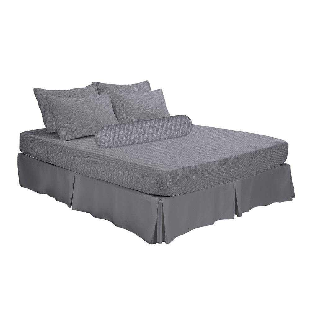 HOMEPRO HLS BEDSHEET SET 2PCS EMBOSS2 MICROFIBER 85GSM 620TC SUPER SINGLE GREY