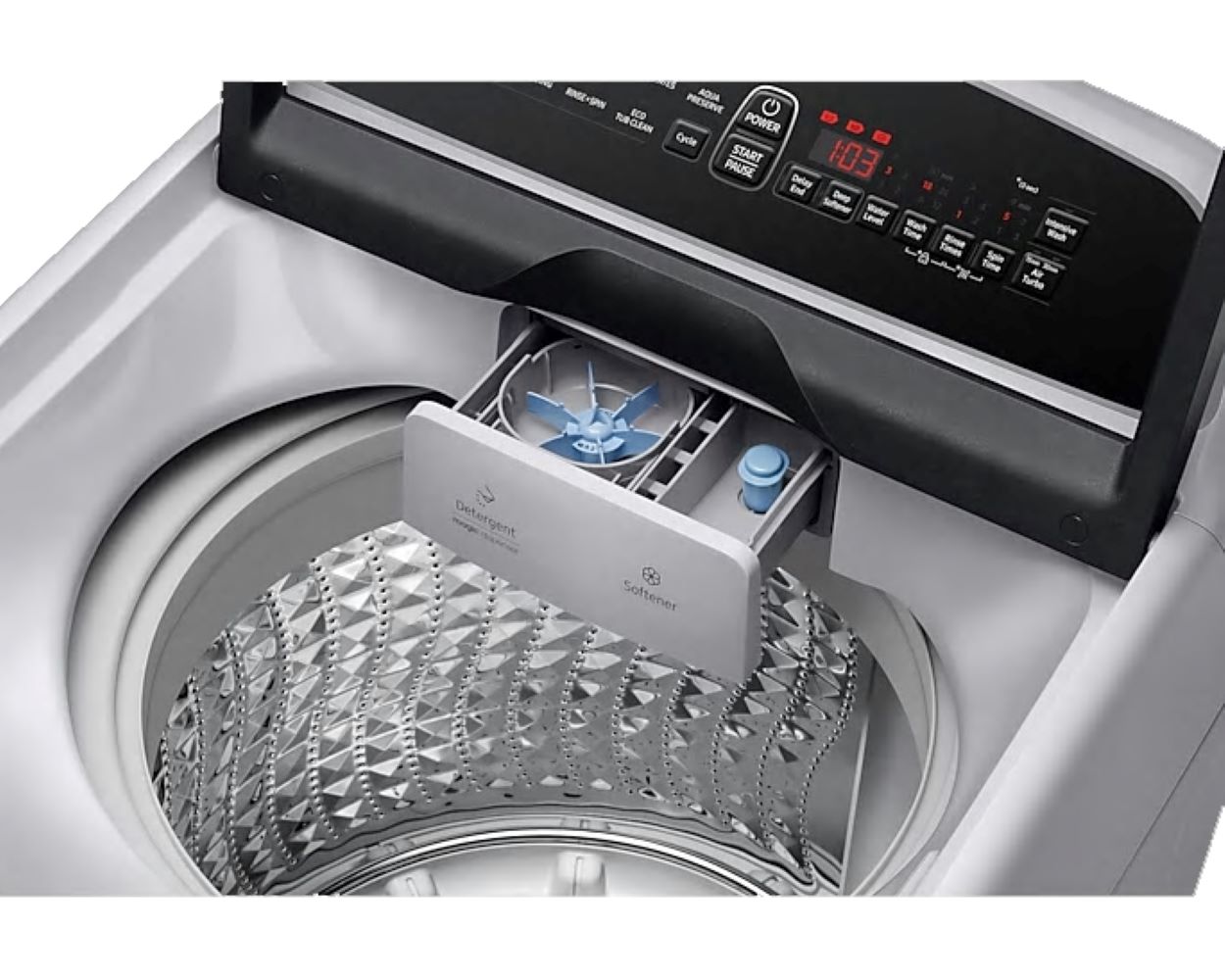 SAMSUNG TOPLOAD WASHING MACHINE WA10T5260BY/FQ 10KG LIGHTGREY