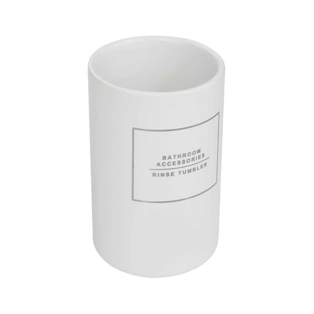 CERAMIC TUMBLER MOYA CE-2221-WHITE-TM