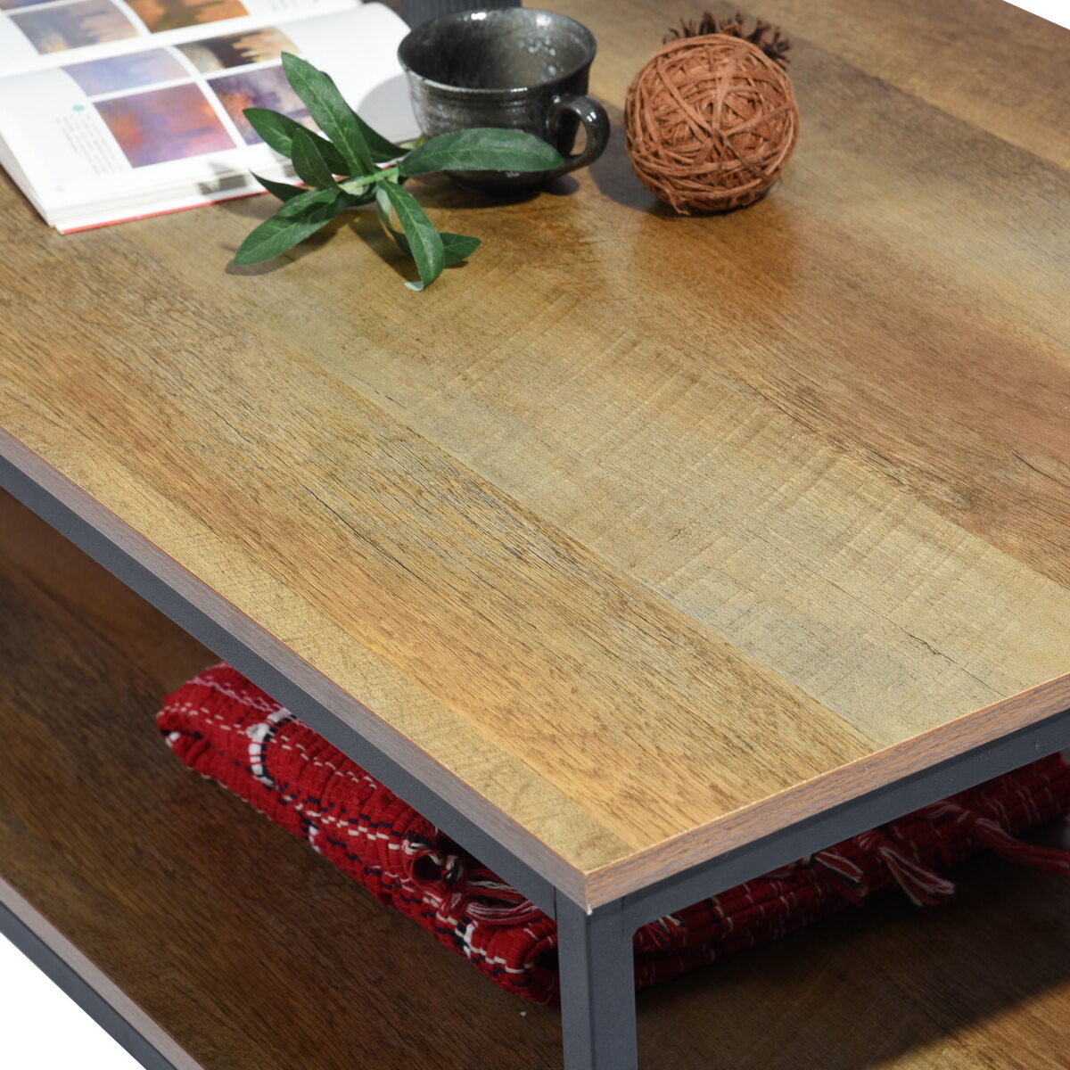 COFFEE TABLE MELAMINE PARTICLE BOARD W110XD60XH34 CM OAK