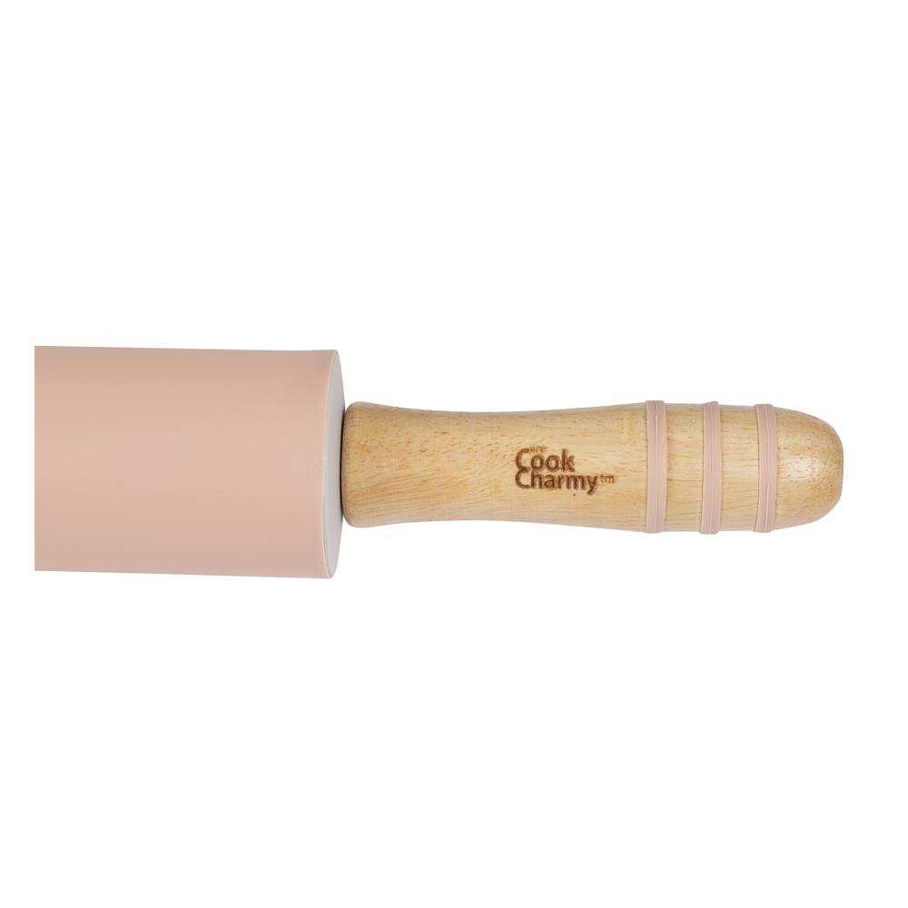 SILICONE ROLLING PIN COOK CHARMY 48CM BEIGE