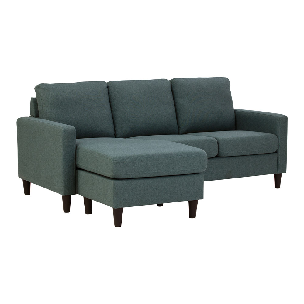 NESTHOUZ L SHAPE SOFA MICRA W208XD150XH92 CM GREEN