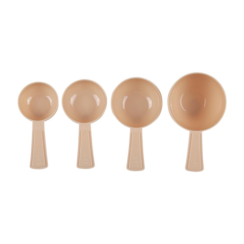 PLASTIC MEASURING CUP SET COOK CHARMY BEIGE PACK4