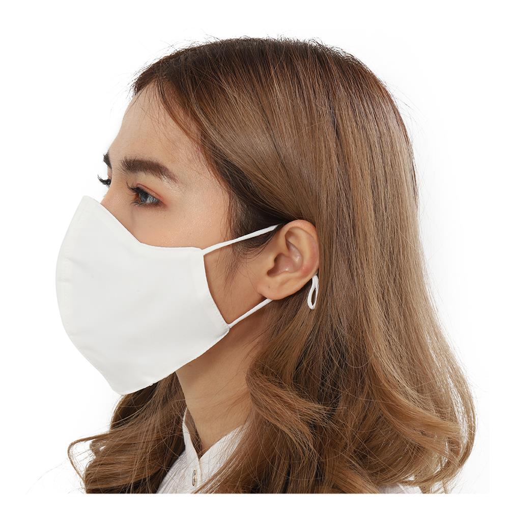 REUSABLE FACE MASK WITH EAR STRAPS PM 2.5 DEXZON WHITE