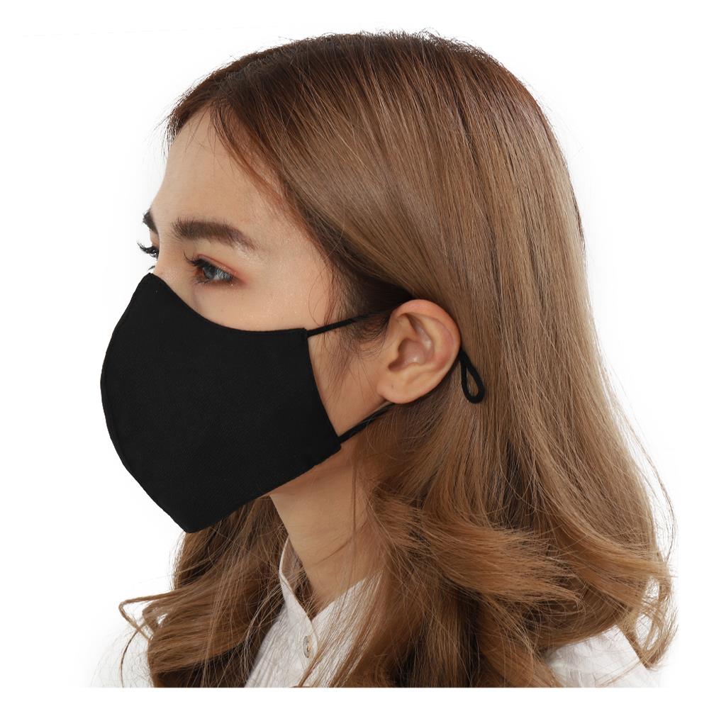 REUSABLE FACE MASK WITH EAR STRAPS PM 2.5 DEXZON BLACK