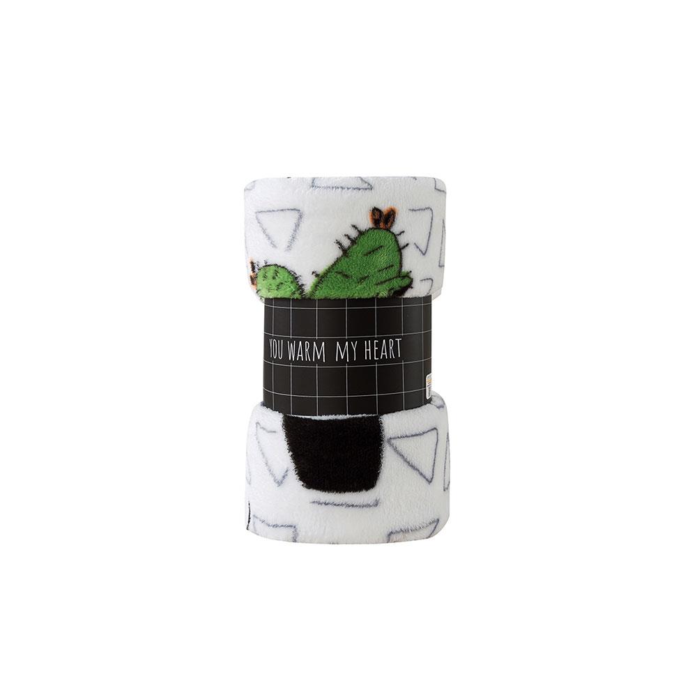 BLANKET HOME LIVING PLANTA 50X60" WHITE