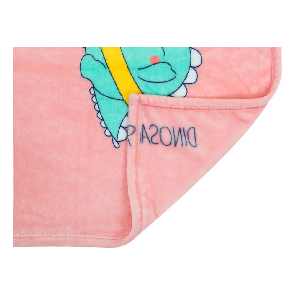 BLANKET HOME LIVING DINO 50X60" PINK