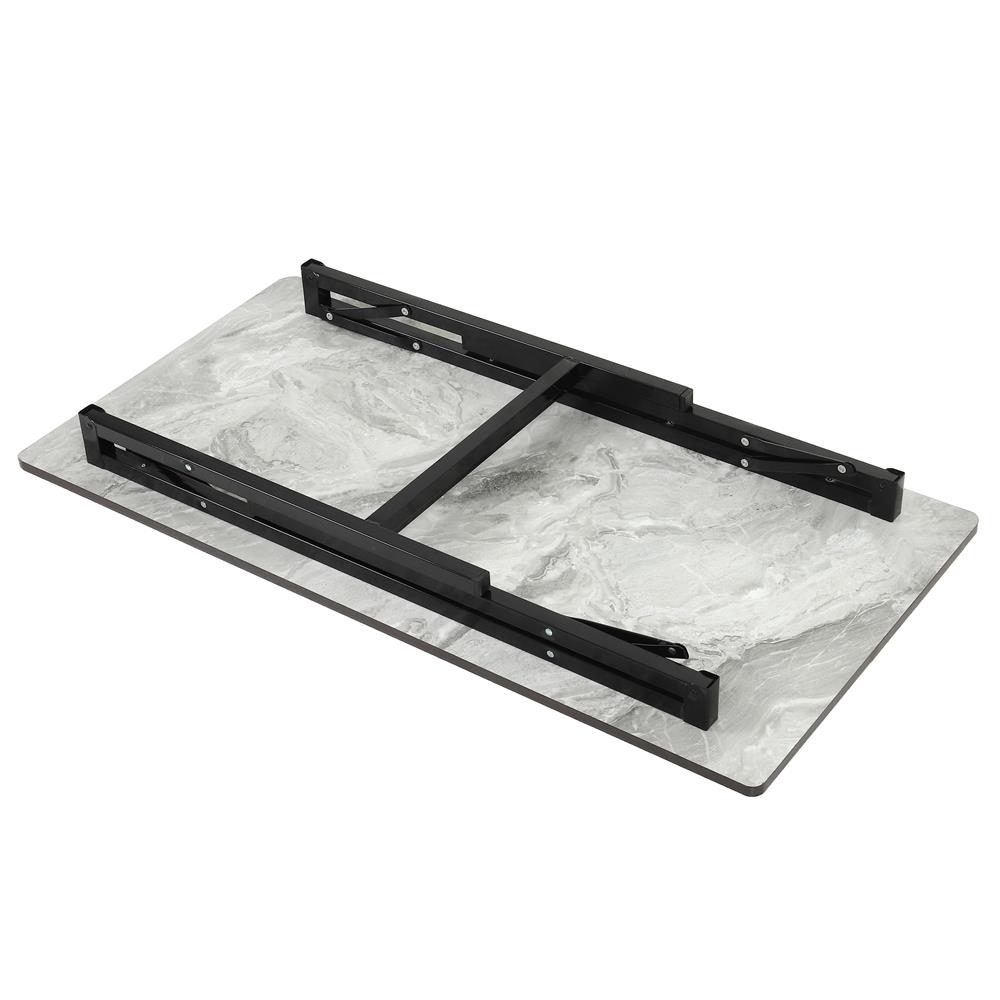 MULTIPURPOSE TABLE FURDINI 60X120CM GREY MARBLE PATTERN