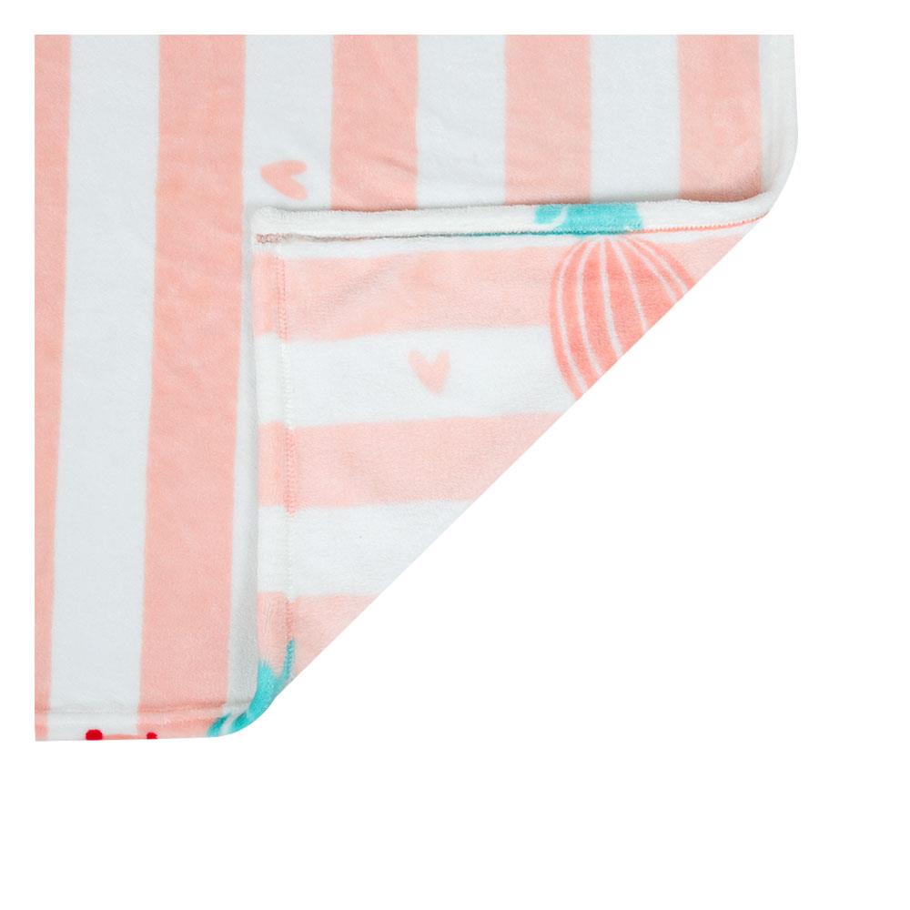 BLANKET HOME LIVING DEWY PEACH 50X60" PINK