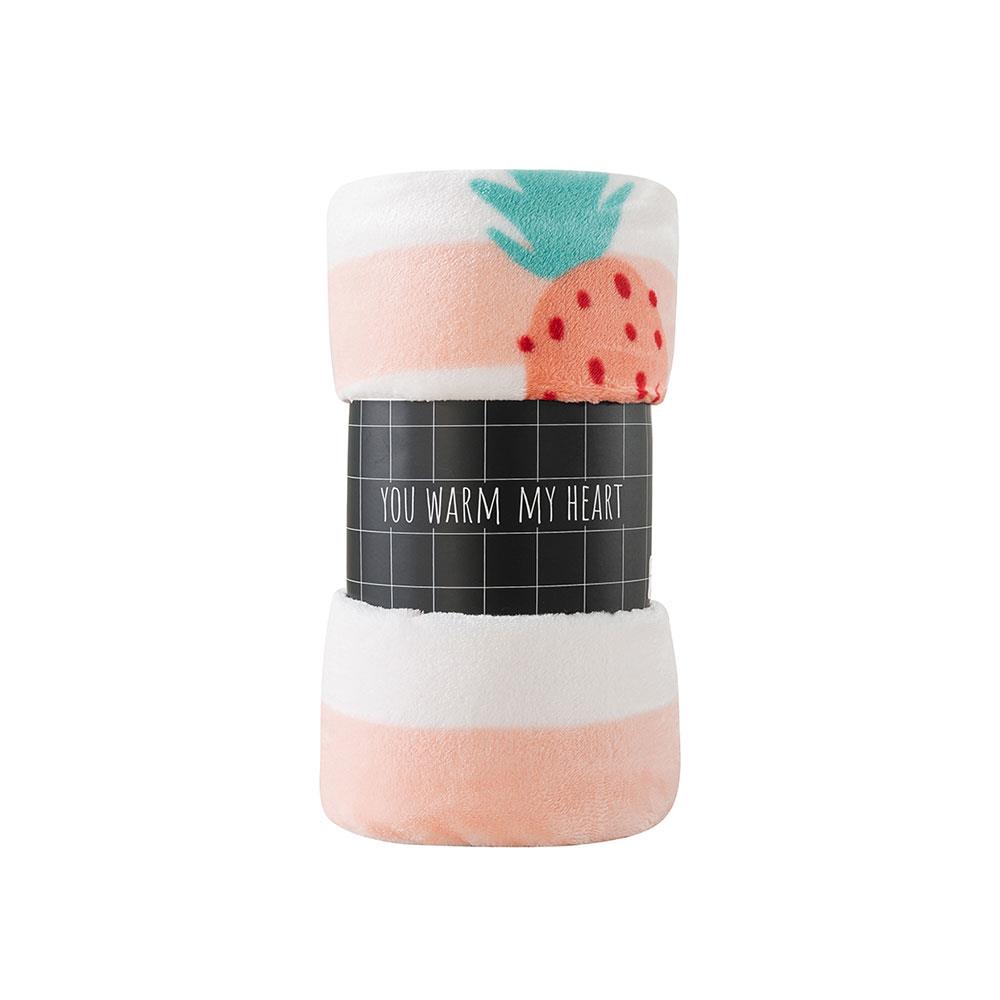 BLANKET HOME LIVING DEWY PEACH 50X60" PINK
