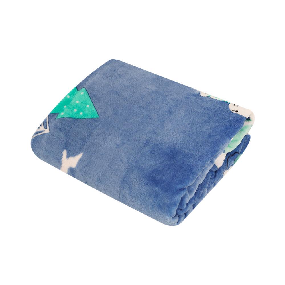BLANKET HOME LIVING FORESTA NAVY 50X60" DARK BLUE