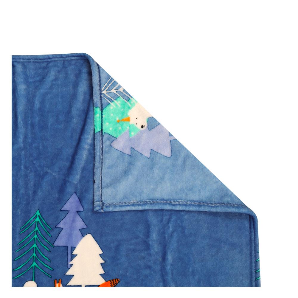 BLANKET HOME LIVING FORESTA NAVY 50X60" DARK BLUE
