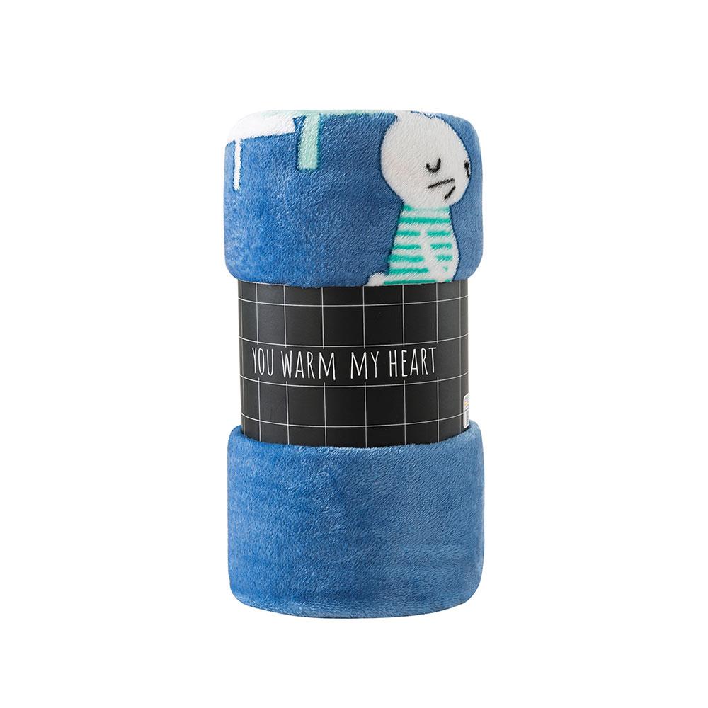 BLANKET HOME LIVING FORESTA NAVY 50X60" DARK BLUE