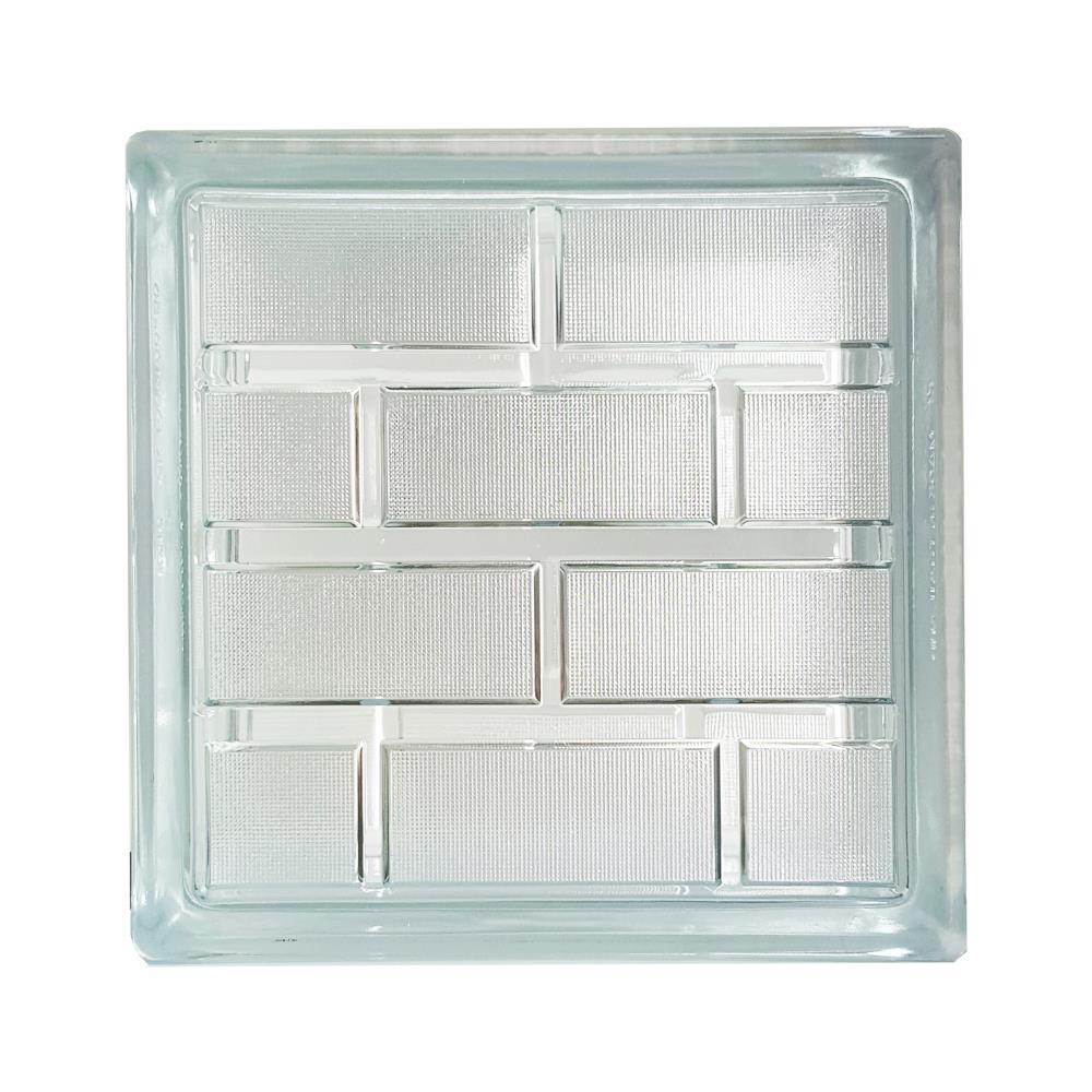 GLASS BLOCK CHANGKAEW BRICK GEM 19X19X8CM WHITE
