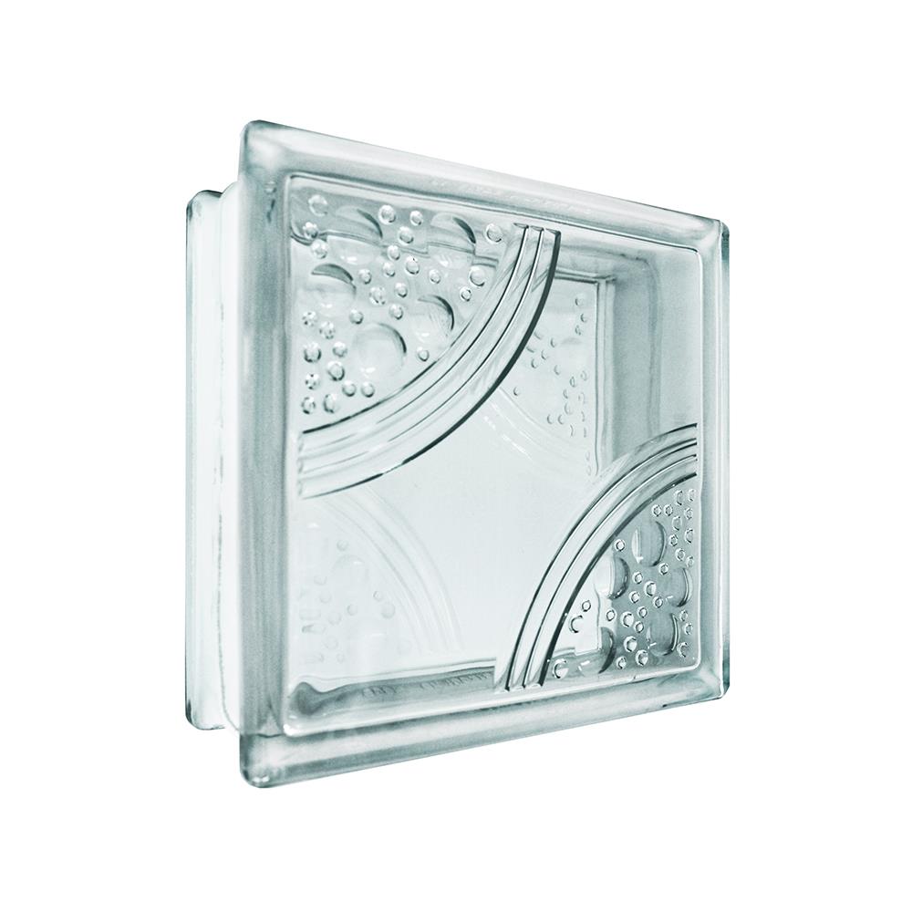 GLASS BLOCK CHANGKAEW CIRCLE GEM 19X19X8CM WHITE