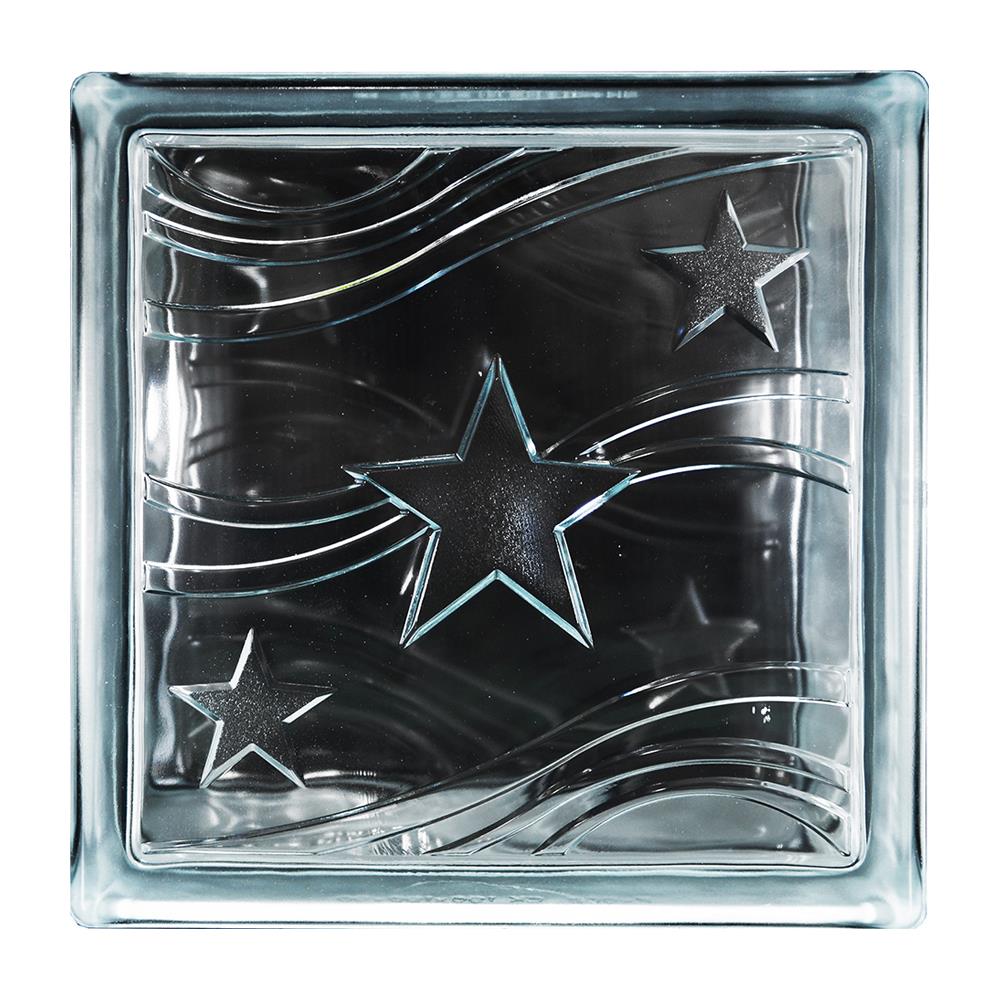 GLASS BLOCK CHANGKAEW STAR 19X19X9CM WHITE