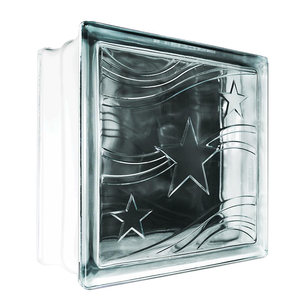 GLASS BLOCK CHANGKAEW STAR 19X19X9CM WHITE