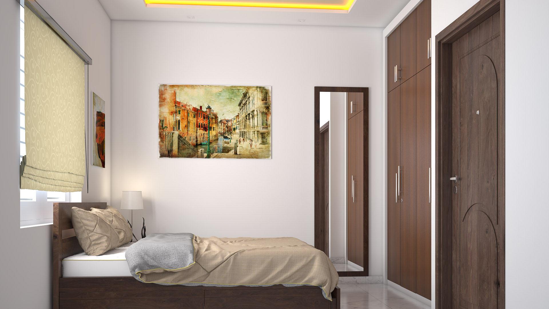 20+ Simple One Bedroom House Interior Design Pics