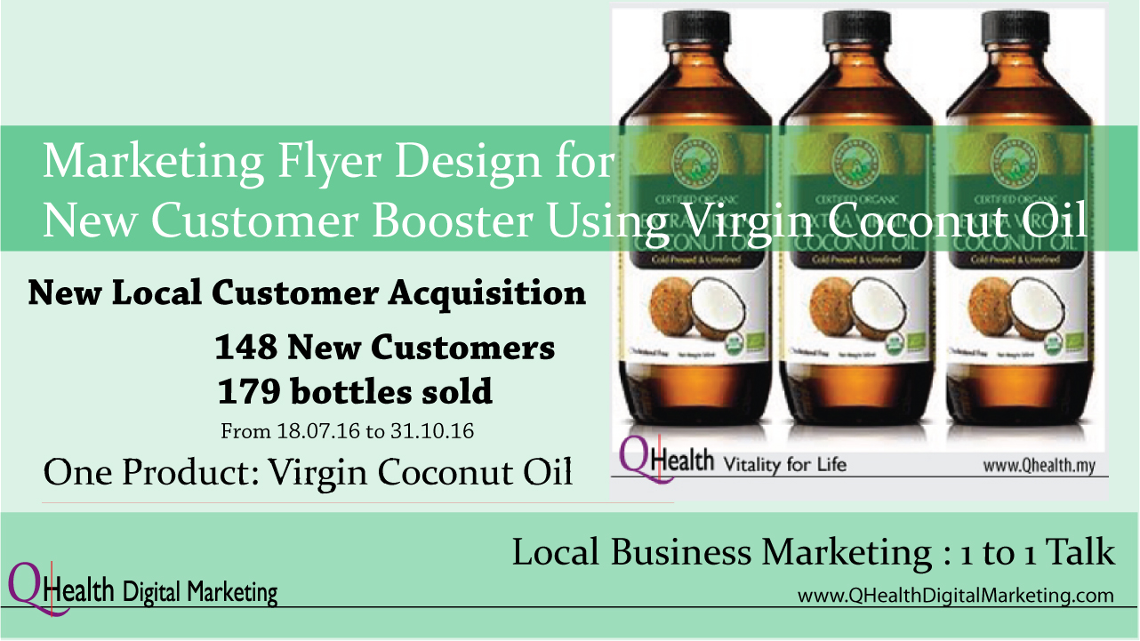 Marketing Flyer Design to Boost New Customer Acquisition Using Virgin Coconut Oil. WordPress Featured Image. Image size:1280x720px Marketing Flyer Design to Boost New Customer Acquisition Using Virgin Coconut Oil. WordPress Featured Image. Image size:1280x720px