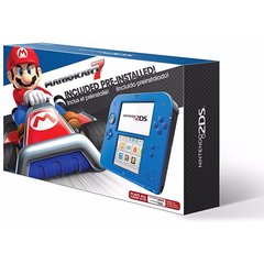 Nintendo 2ds electric blue on sale 2 with mario kart 7