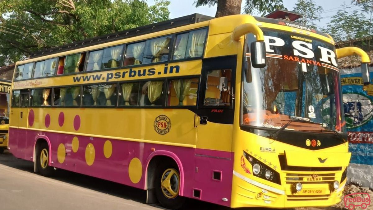 Psr tours and travels Sanitised Bus Booking ₹499 upto 10 off,Psr
