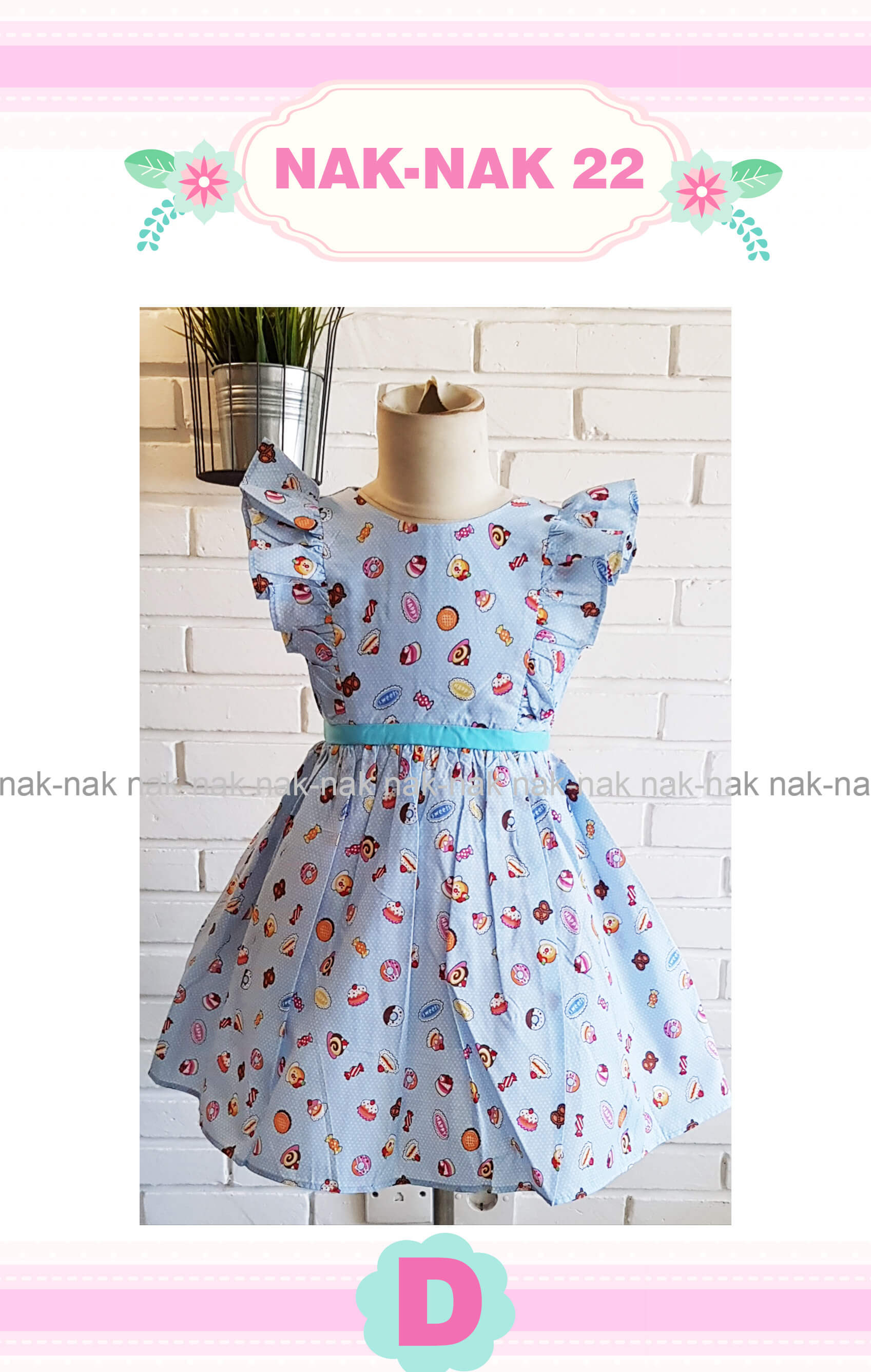 NAK 22 KIDS-D CAKE DRESS - Red Cherry Kids