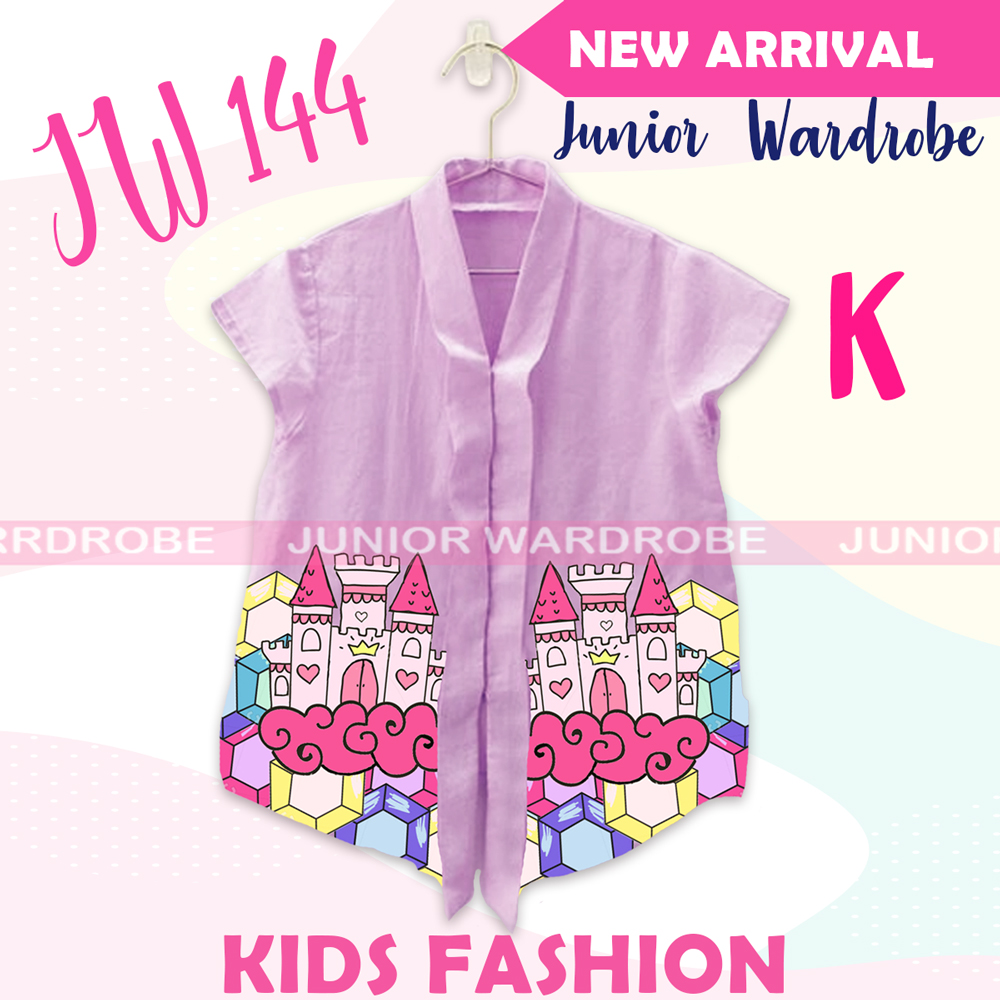 JUNIOR WARDROBE JW 144 TEEN-E FLOWER KEMEJA KATUN DIGITAL 