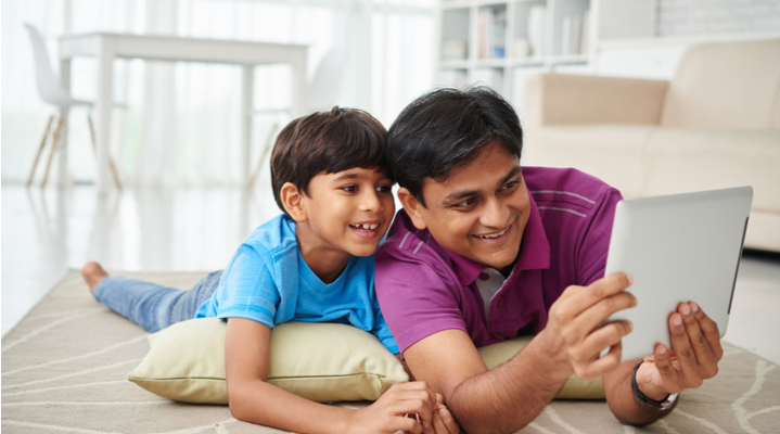 Speak to the child about online safety