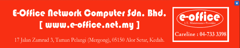 E-Office Network Computer Sdn. Bhd. banner company