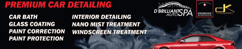 d Brilliant Auto Spa banner company