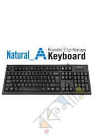 A4 Tech WIRED COMFORTKEY KEYBOARD <BANGLA English>,USB,BLACK (KR-85 USB)