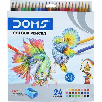 Doms 24 Color Pencils - Multicolour : Doms | Rokomari.com