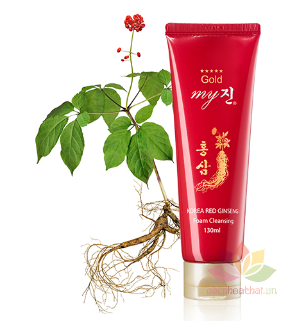 Sữa rửa mặt Gold Korea Red Ginseng Foam Cleansing ảnh 2