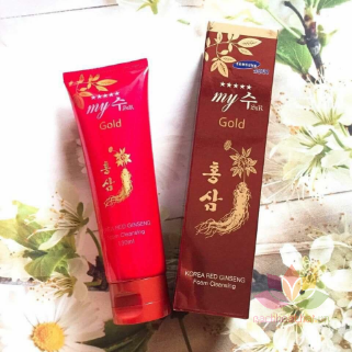 Sữa rửa mặt Gold Korea Red Ginseng Foam Cleansing ảnh 3