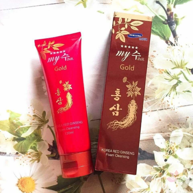 Sữa rửa mặt Gold Korea Red Ginseng Foam Cleansing ảnh 3
