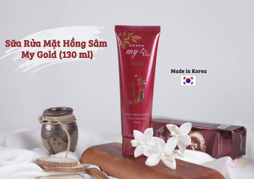 Sữa rửa mặt Gold Korea Red Ginseng Foam Cleansing ảnh 7