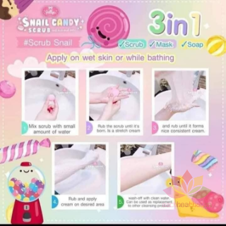 Tẩy tế bào chết Jellys Snail Candy Scrub ảnh 6
