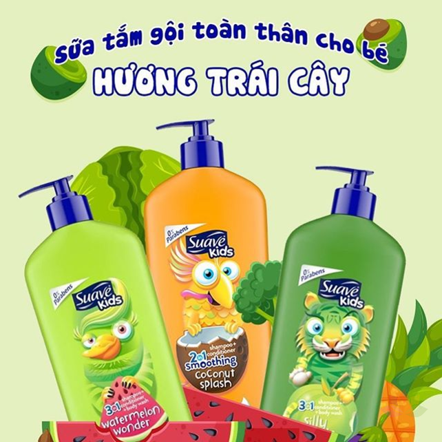 Tắm gội Suave Kids 3 in 1 ảnh 5