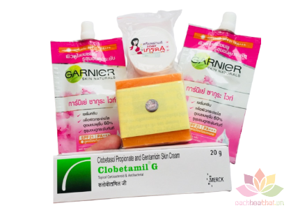 Bộ sản phẩm đặc trị nám tàn nhang Clobetamil G ảnh 1