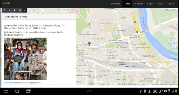 This is what the site looks like on a tablet