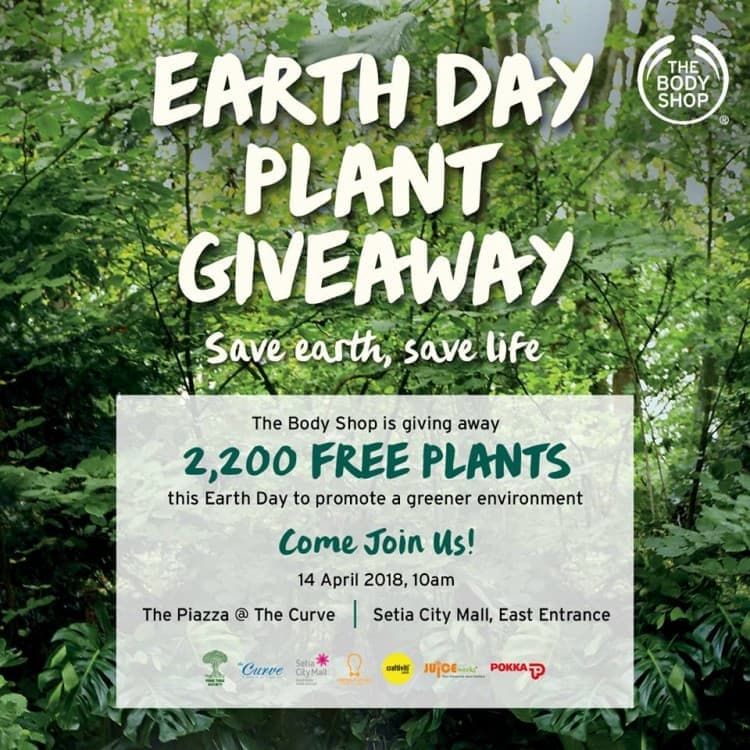 The Body Shop Earth Day Plant Giveaway LoopMe Malaysia