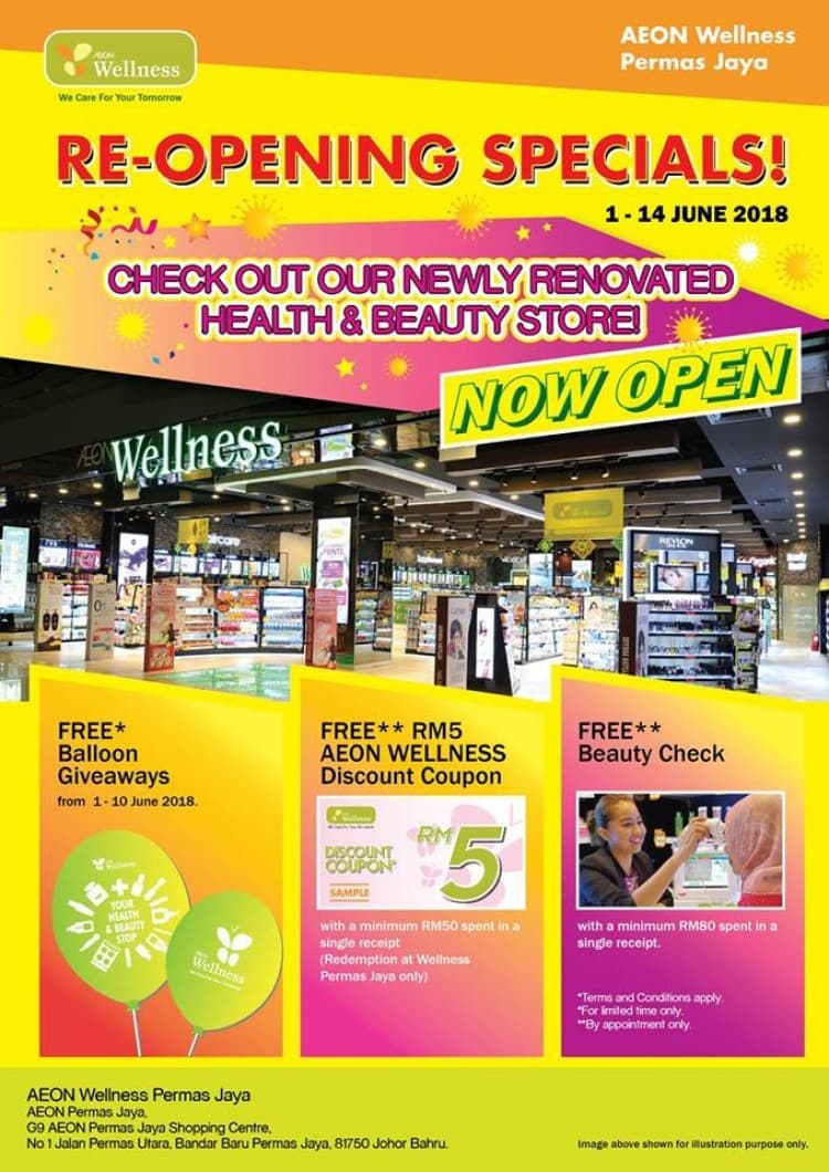 Aeon Wellness Permas Jaya Re Opening Specials Loopme Malaysia
