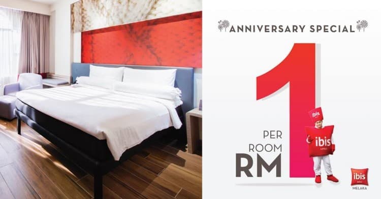 Ibis Melaka Rm1 Room Anniversary Promotion Loopme Malaysia - 