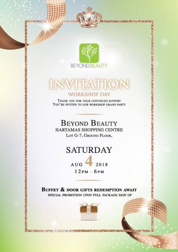 Beyond Beauty Hartamas Shopping Centre Workshop Day Loopme Malaysia