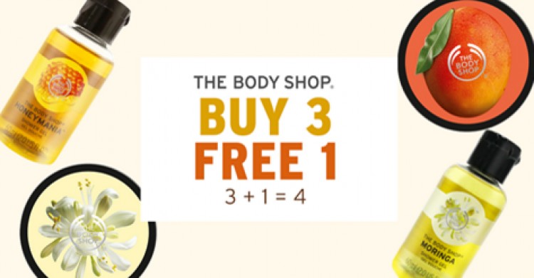 The Body Shop Buy 3 Free 1 Promotion Loopme Malaysia