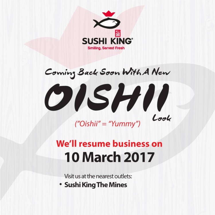 Sushi King Ioi City Mall Temporarily Closed Loopme Malaysia